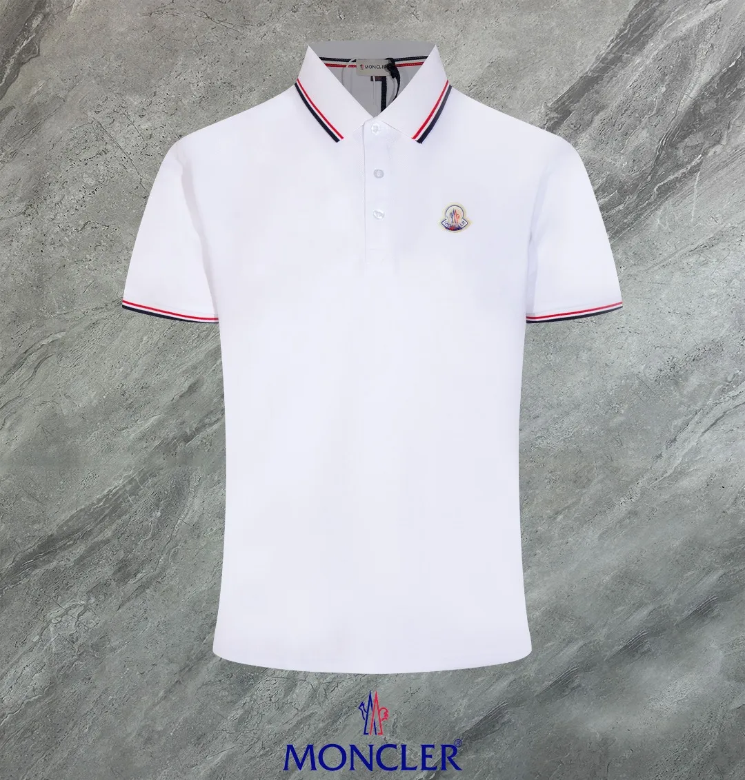 MONCLER~ 2026 New Arrival Quality POLO ， Breathable ， ， ， Quality。 ！ ， ！ LOGO Quality ：Black，White，Gray，Royal Blue Sizes：M~L~XL~2XL~3XL